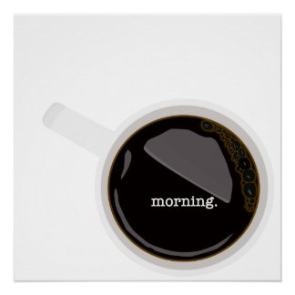 Pôster Poster de café da manhã