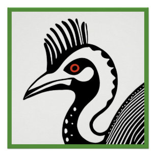 Pôster Poster de Cassowary Glossy