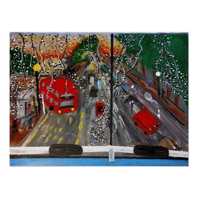 Pôster Poster de cena de Arte acrílica de Londres (Frente)