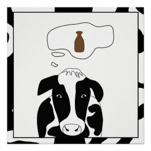 Pôster Poster de chocolate com leite 20x20
