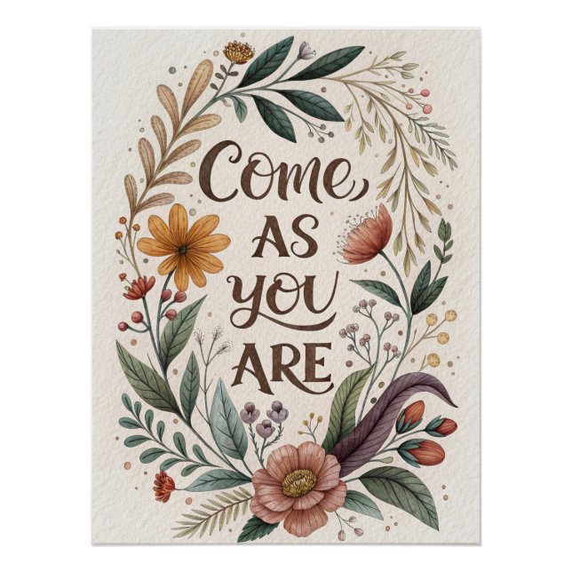 Pôster Poster de citação motivacional minimalista - Sonhe (Frente)