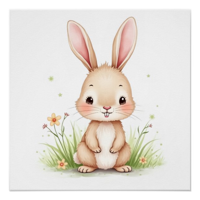 Pôster Poster de coelho personalizado -  (Frente)