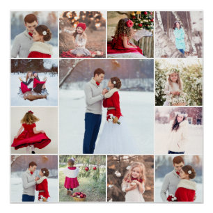 Pôster Poster de Colagem de Fotografias Múltiplas de Tend