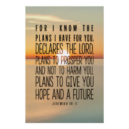 Pôster Poster de Cotação Bíblica Inspiracional