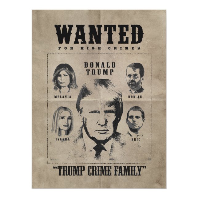 Pôster Poster de Desejado: Família Trump Crime (Frente)