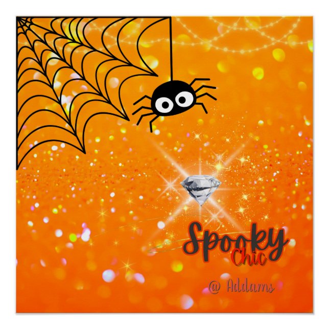 Pôster Poster de Festa de Halloween Chic Spooky (Frente)