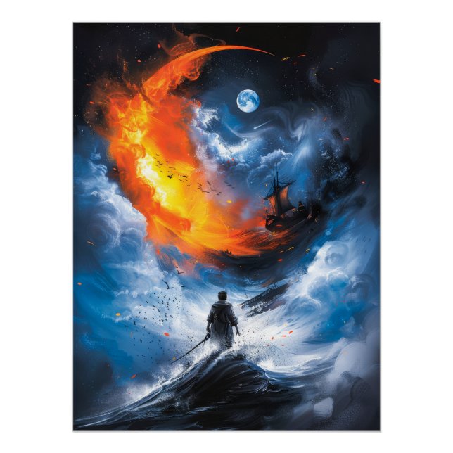 Pôster Poster de ficção científica (Frente)