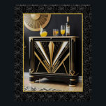 Pôster Poster de Gabinete de Coquetéis do Art Deco<br><div class="desc">Se você gosta de Art Deco, eu acho que você gostaria desta poster. Este armário é muito deco de arte, em icônico deco cores de preto e ouro. Não seria bom ter um gabinete semelhante a este? Bem, não posso dar-vos isto, mas posso dar-vos um poster e um poster de...</div>