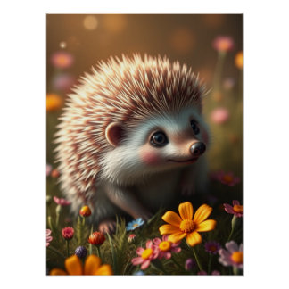 Pôster Poster de Hedgehog Adorável