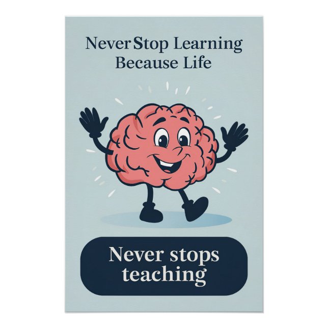 Pôster Poster de Motivação para Professores e Estudantes (Frente)