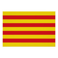 Poster de muro patriótico com bandeira da Catalunh