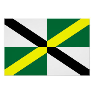 Pôster poster de muro patriótico com bandeira de Montere
