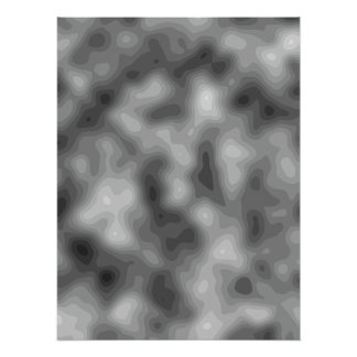 Pôster Poster de Muro Topográfico Preto e Branco Preenchi