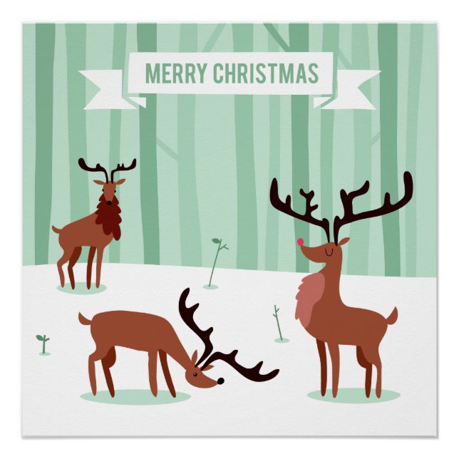 Pôster Poster de Natal para as Rebeldes Bonitas (Frente)