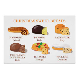 Pôster Poster de natal Sweet Breads