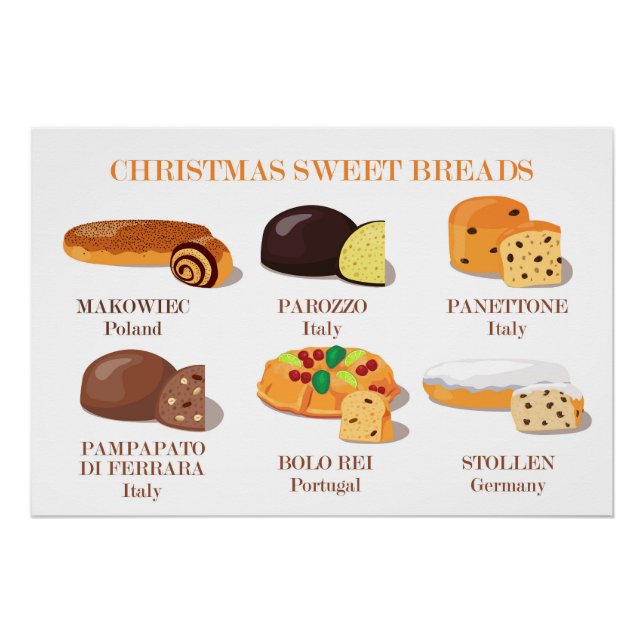 Pôster Poster de natal Sweet Breads (Frente)