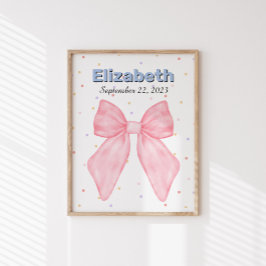 Pôster Poster de Nome Personalizado Personalizado do Arco