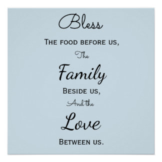 Pôster Poster de Oração da Sala de Jantar