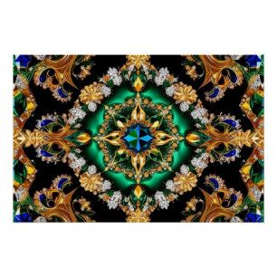 Pôster Poster de parede com Design de cores brasileiras