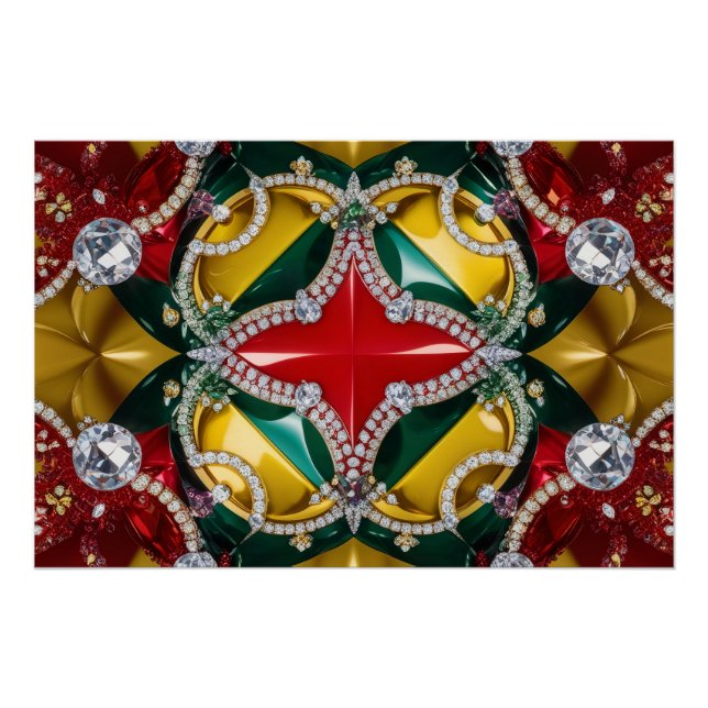 Pôster Poster de parede com Design de cores de Los Angele (Frente)