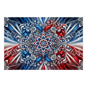 Pôster Poster de parede com Design de cores francesas