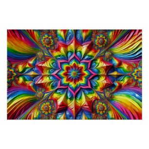 Pôster Poster de parede com Design de cores LGBTQ