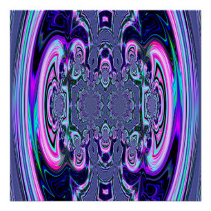 Pôster Poster de Perfeito Espetacular Cósmico Azul