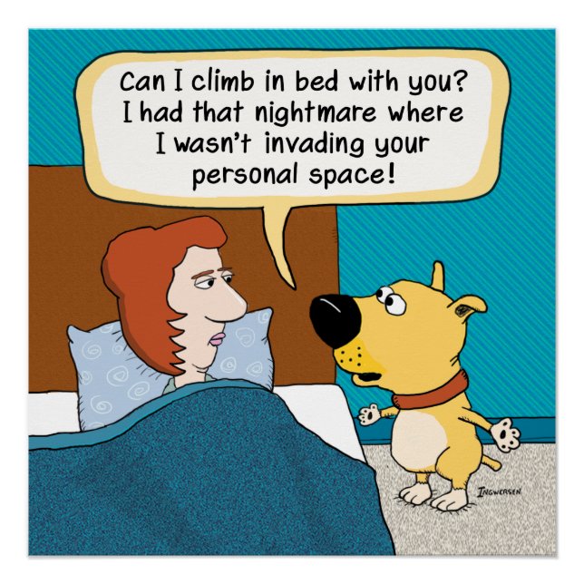 Pôster Poster de Pesadelo do Cachorro Engraçado (Frente)