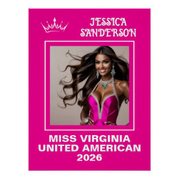 Pôster Poster de Porta Titleholder de Envio de Pageant