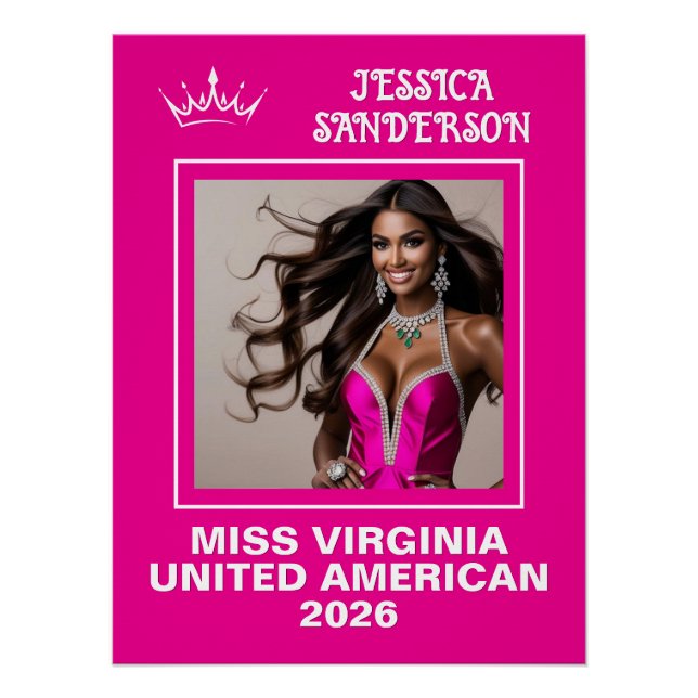 Pôster Poster de Porta Titleholder de Envio de Pageant (Frente)