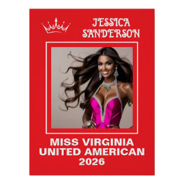 Pôster Poster de Porta Titleholder de Envio de Pageant