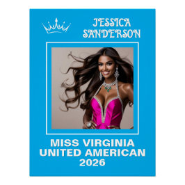 Pôster Poster de Porta Titleholder de Envio de Pageant