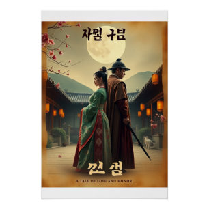 Pôster Poster de Retro K-Drama - Joseon Romance