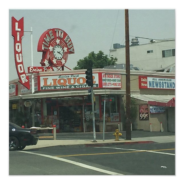 Pôster Poster de Retro Look de Los Angeles (Frente)