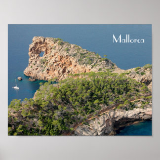 Poster póster de Sa Foradada na ilha de Mallorca