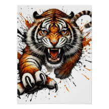Poster de Tigre Irritado