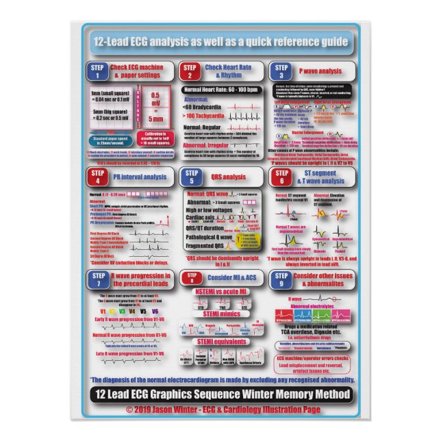 Pôster POSTER de treinamento ECG (Frente)