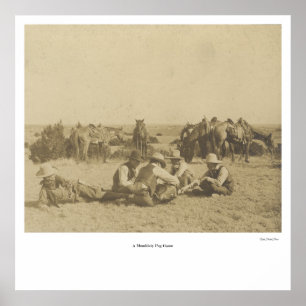 Poster "Poster de um jogo do Mumblety-Peg"