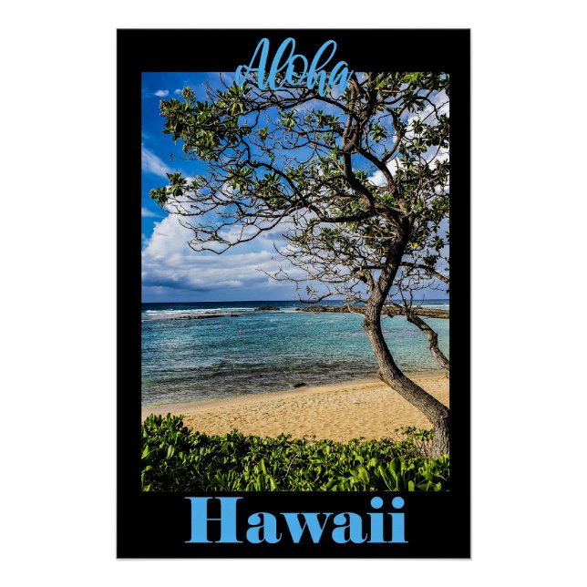 Pôster Poster de viagens Aloha Hawaii (Frente)