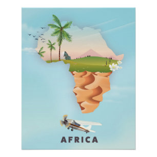Pôster Poster de viagens da África