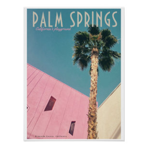 Pôster Poster de viagens de Primaveras de Palma Retroativ