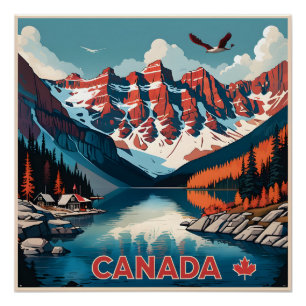 Pôster Poster de viagens do Canadá