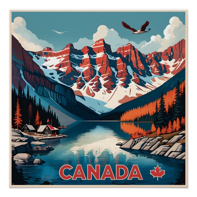 Pôster Poster de viagens do Canadá (Frente)