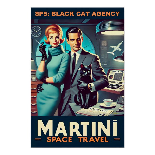 Pôster Poster de viagens Espacial Martini SP5: Agência de (Frente)