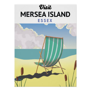 Pôster Poster de viagens Essex da ilha de Mersia