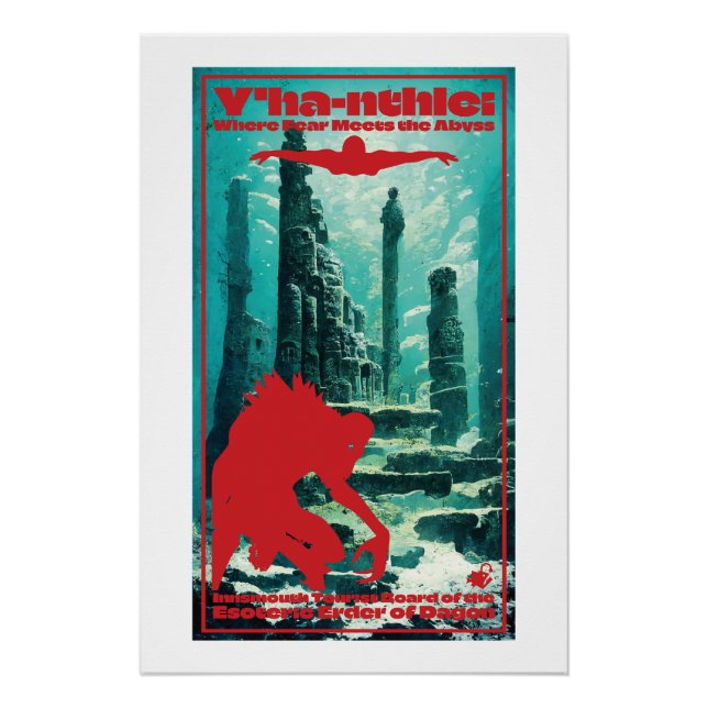 Pôster Poster de viagens Innsmouth (Frente)