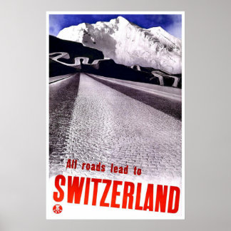 Poster "Poster de viagens Vintage Swiss"