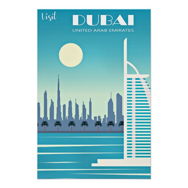 Pôster Poster de viagens Visite Dubai (Frente)