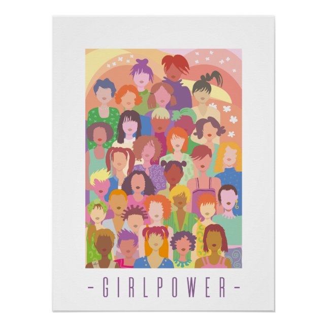 Pôster poster diversity "girlpower'  (Frente)