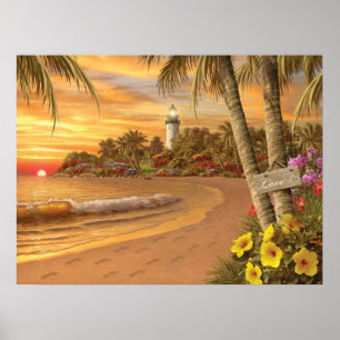 Pôster "Poster do amor tropical" de Alan Giana
